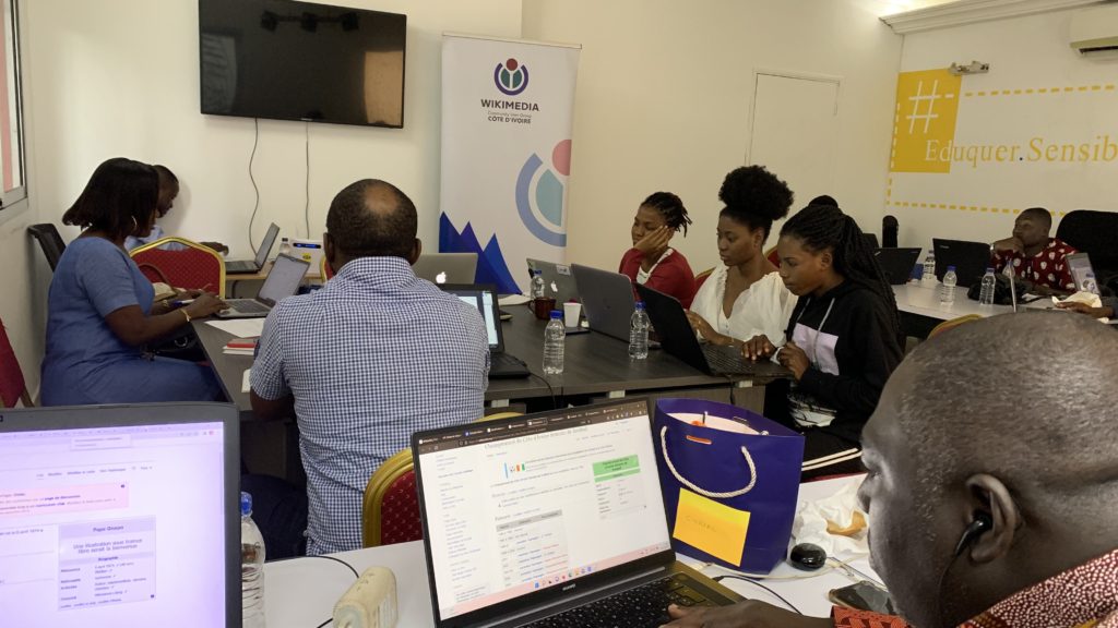 Quelques participants prenant part à l'atelier