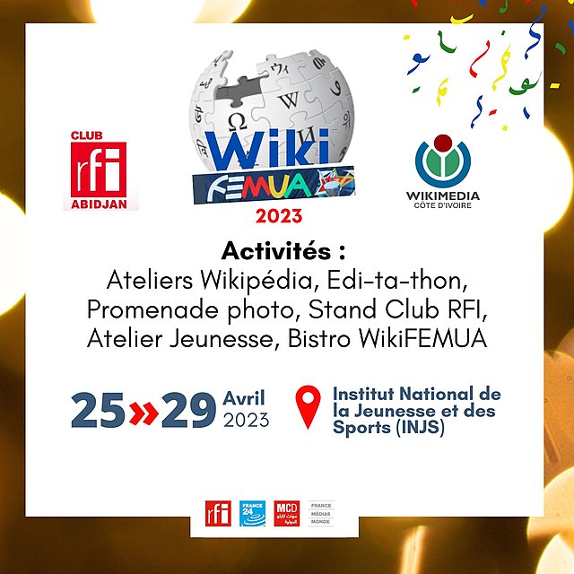 Visuel d'annonce du Wikifemua 23