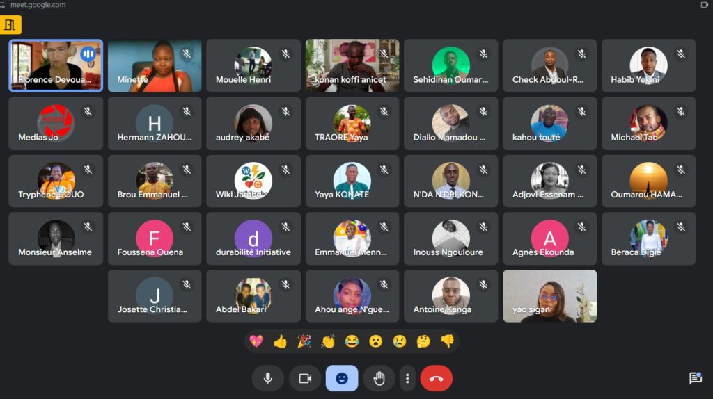 Participants au panel Wikimousso du 8 mars 2025